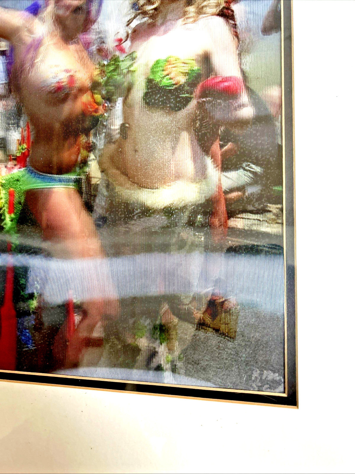 1999 Robert Munn 3D lenticular two blonde mermaids signed and framed - photo 6