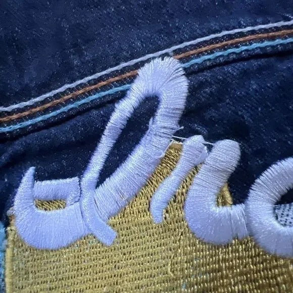 Vintage Artful Dodger Y2K baggy denim jeans embroidered size 34 - photo 7