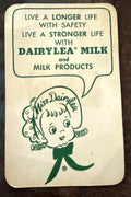 1950 Vari-Vue Miss Dairylea advertising ID card with lenticular insert