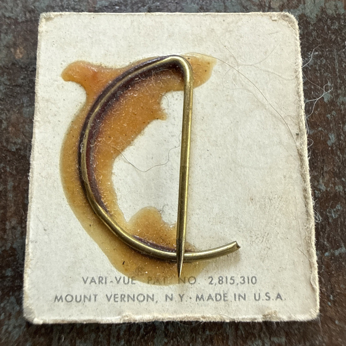1950'S LES SOMMETS AVEC FRENCH VARI-VUE POLITICAL LENTICULAR PIN NOS RARE - photo 5