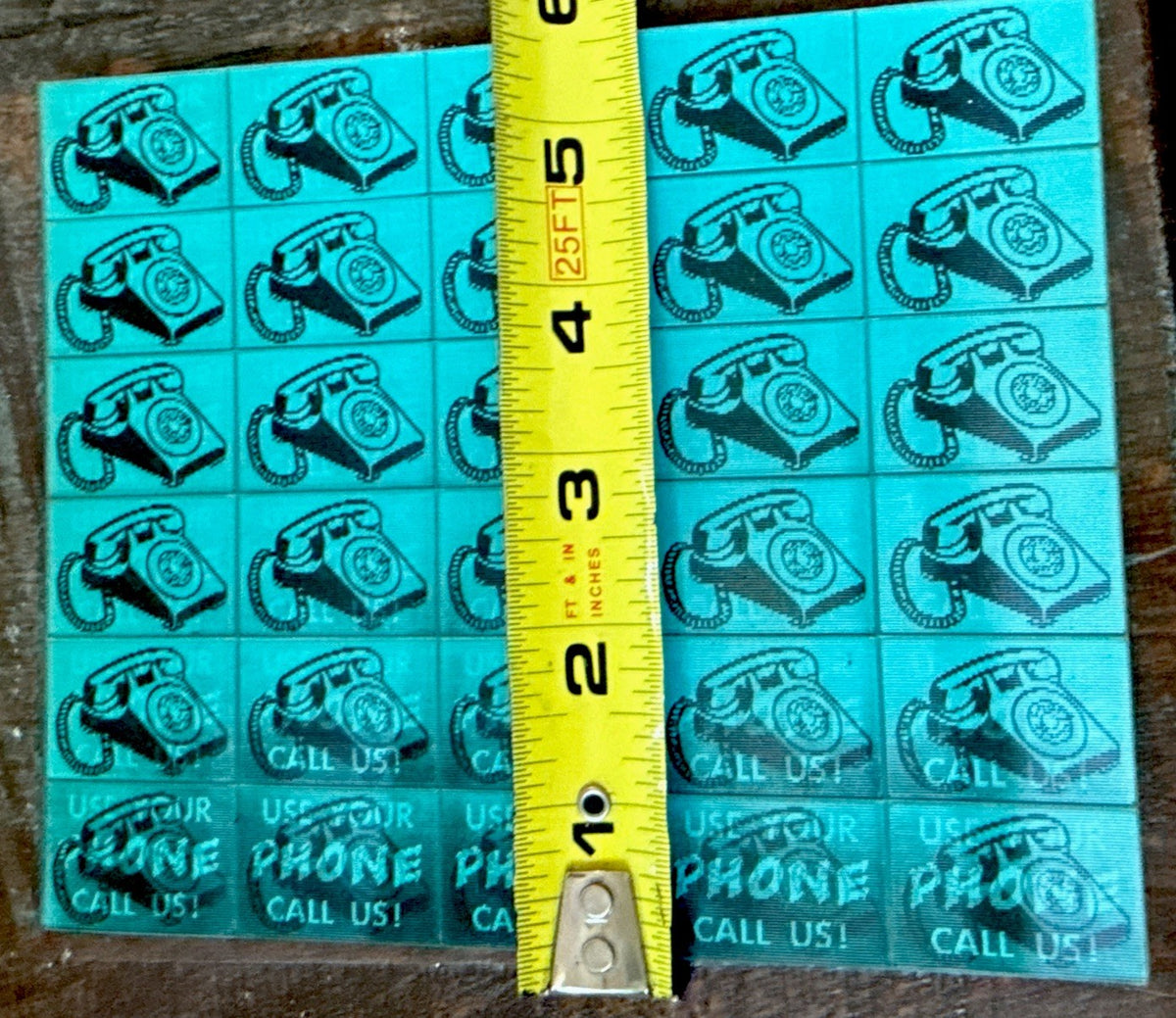Vtg Retro 60s Vari Vue rare uncut sheet of 30 Use Your Phone Call Us ROTARY NOS - photo 5