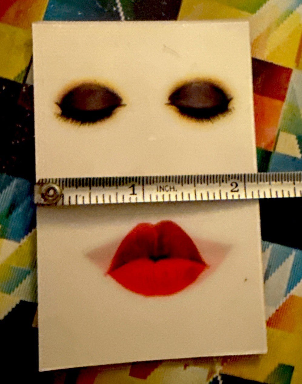 Vintage Vari Vue lenticular face eyes lips with googly eyes NOS - photo 4