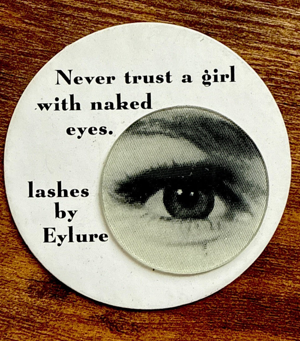 1950s Vari-Vue Lashes by Eylure ad with lenticular eye