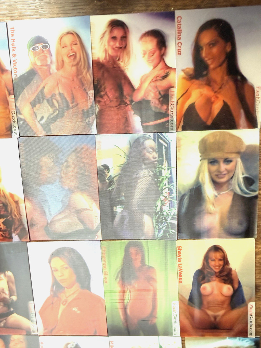 Set 1 & 2 1990s Lenticular Moving Motion Flesh XXX Cards Mike Tyson Hulk Redman - photo 9
