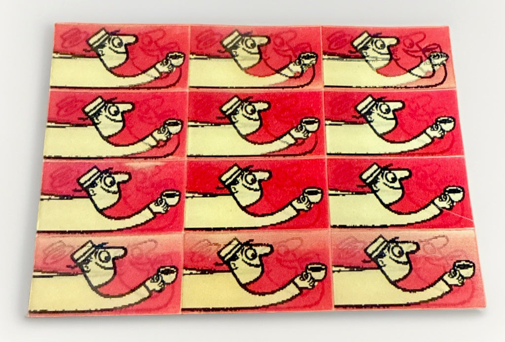 12 UNCUT 1960'S RARE VARI-VUE FLICKER FLASHER MAN DRINKING COFFEE IN A HURRY NOS - photo 5