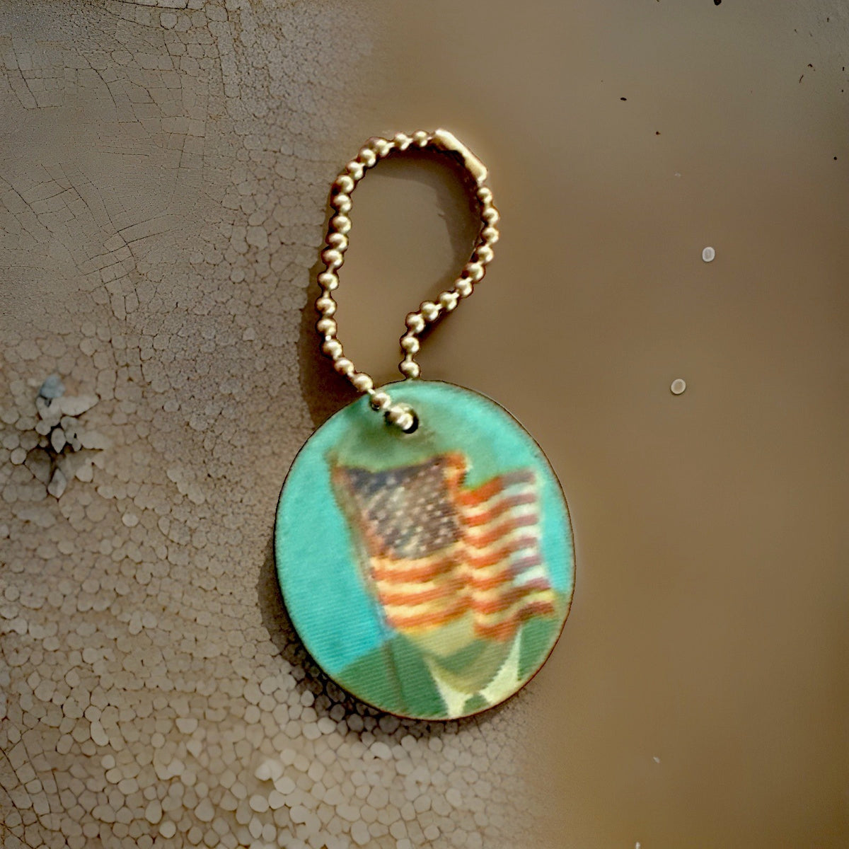 JFK lenticular keychain 1960s John F Kennedy - photo 2