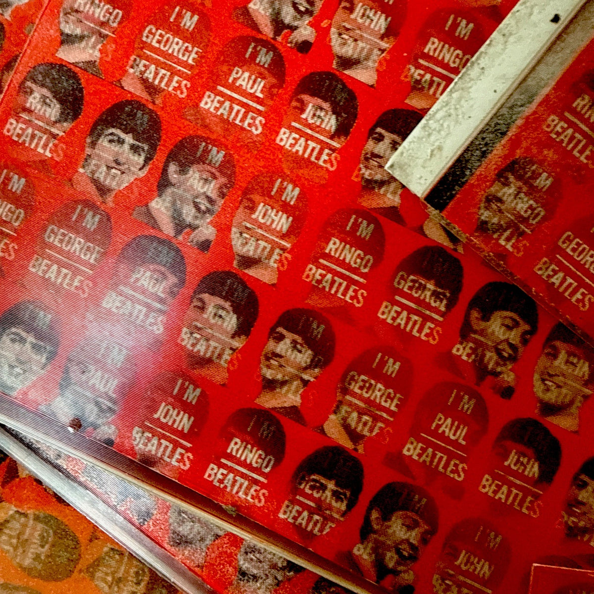 1969 Vari-Vue lenticular flicker Beatles ring sheets epic lot of 20 - photo 5