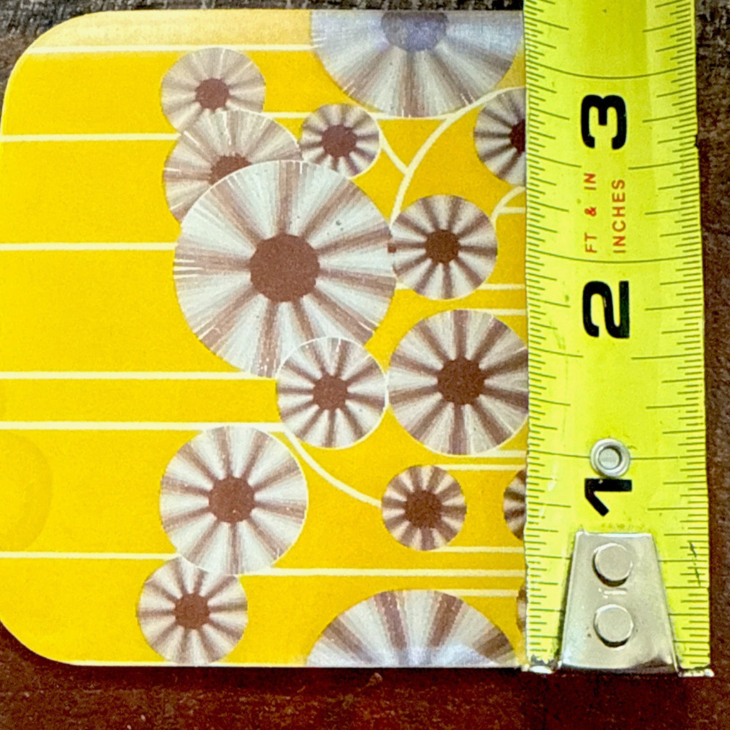 Vtg Rare Brown on yellow spinning gears set of 4 Coasters NOS - photo 8
