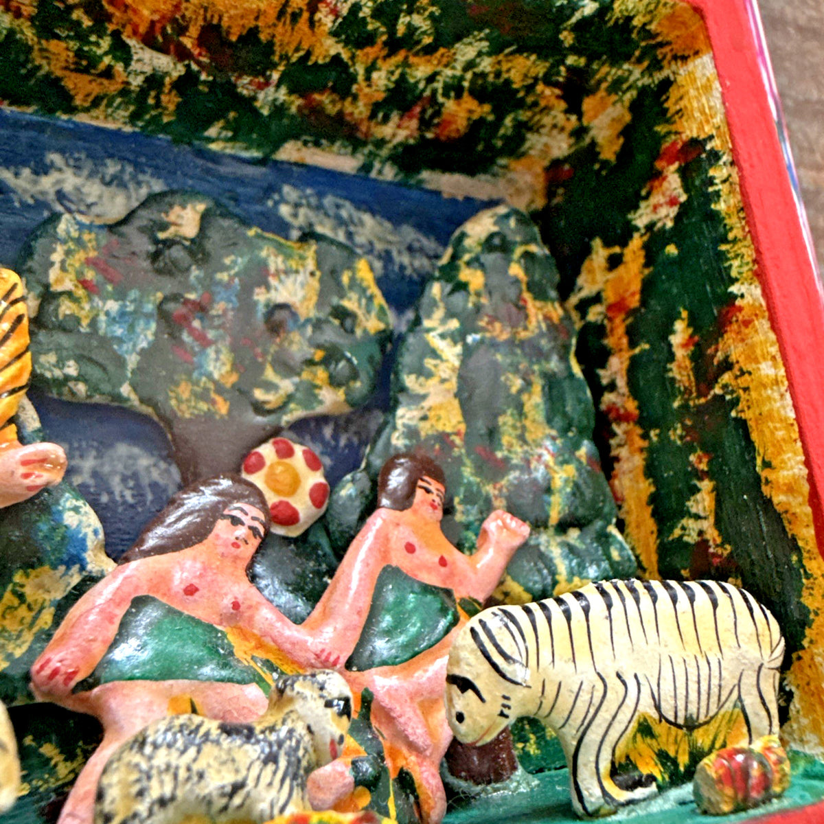 Adam and Eve retablo signed Tobial Coceras 1990 - photo 7