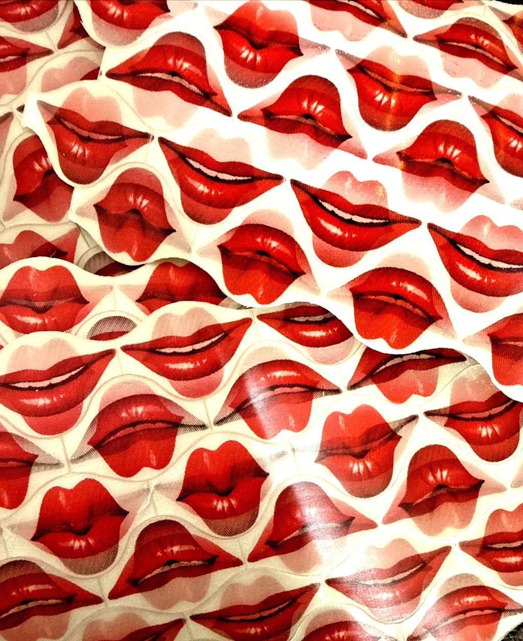 1960s Vari-Vue motion lenticular uncut sheets lips lot
