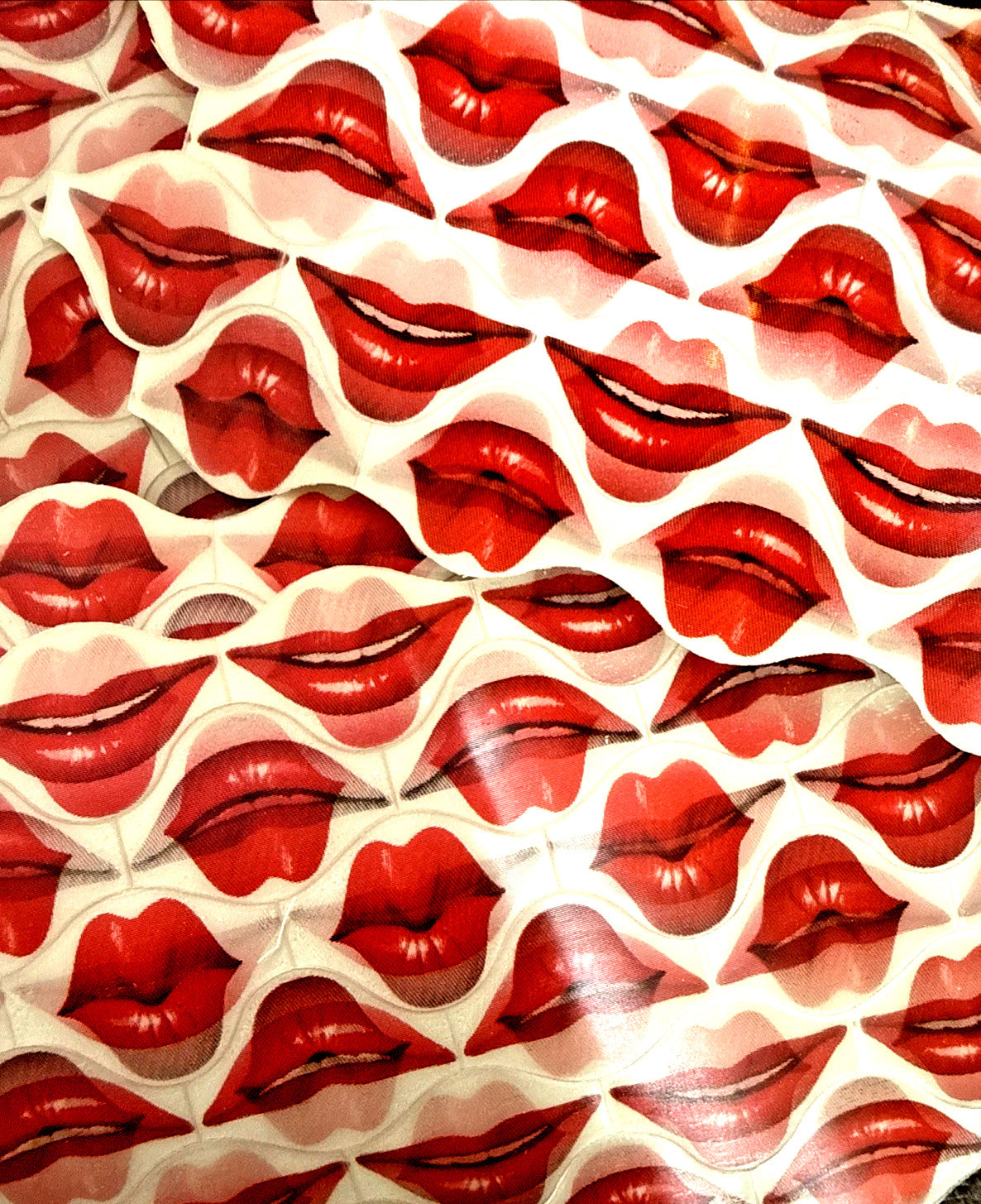 1960s Vari-Vue motion lenticular uncut sheets lips lot