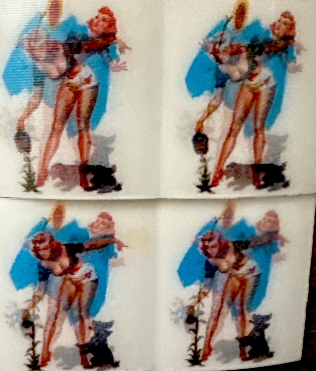 1950s Vari-Vue girl watering flowers with dog 2-phase flickers lot - photo 3