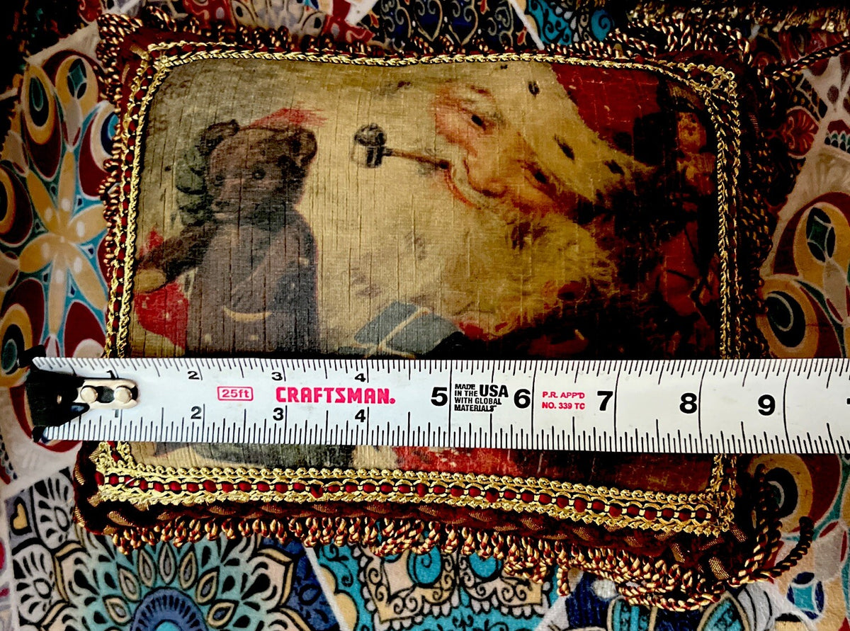 Pulvermacher Designs NY luxury Christmas pillows Kriss Kringle Santa - photo 7