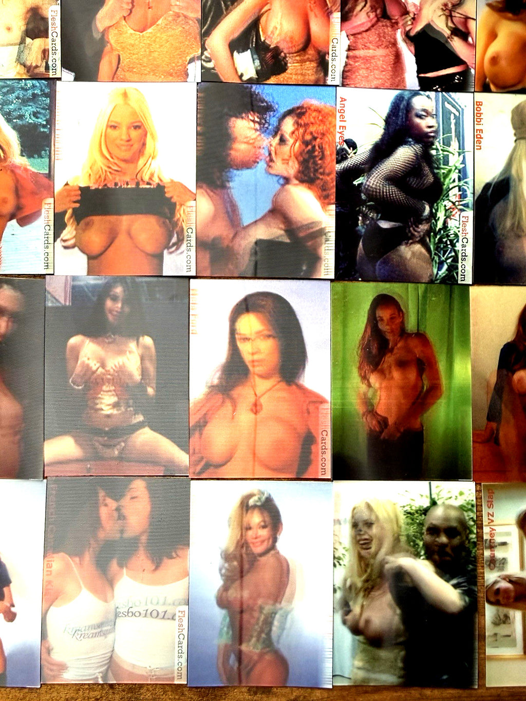 Set 1 & 2 1990s Lenticular Moving Motion Flesh XXX Cards Mike Tyson Hulk Redman - photo 2