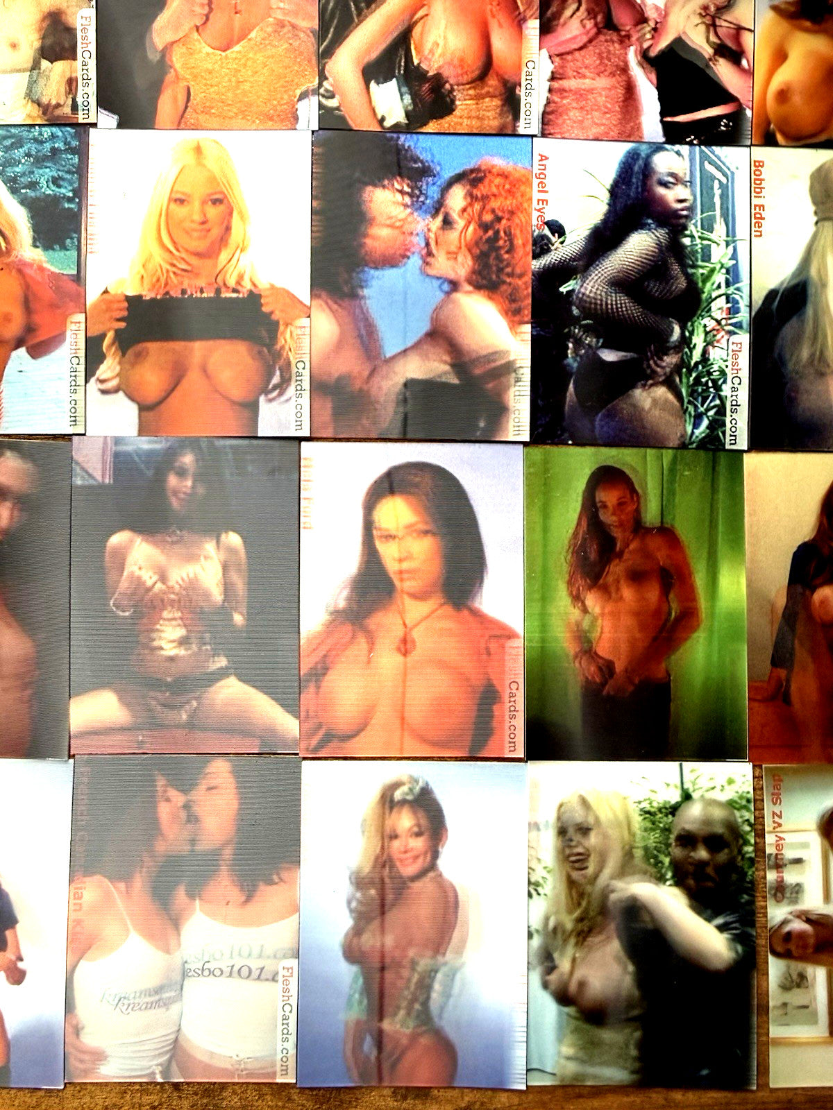 Set 1 & 2 1990s Lenticular Moving Motion Flesh XXX Cards Mike Tyson Hulk Redman - photo 2