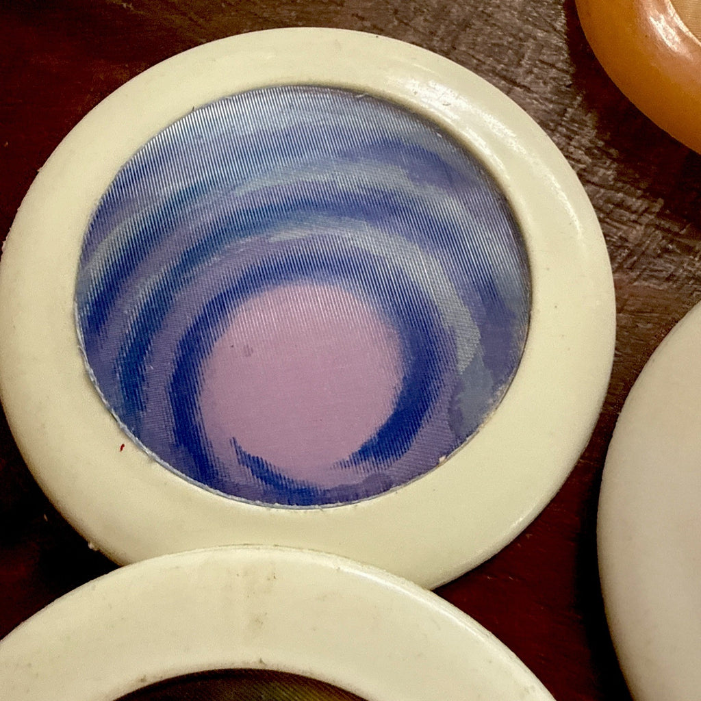 1960s Vari-Vue psychedelic gears wave interchangeable badges - photo 4