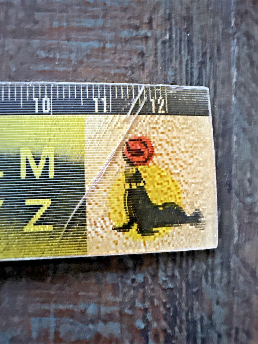 1950 Wonder View Lenticular Ruler Asian Market Upper & Lower case alpabet 6 Inch - photo 3