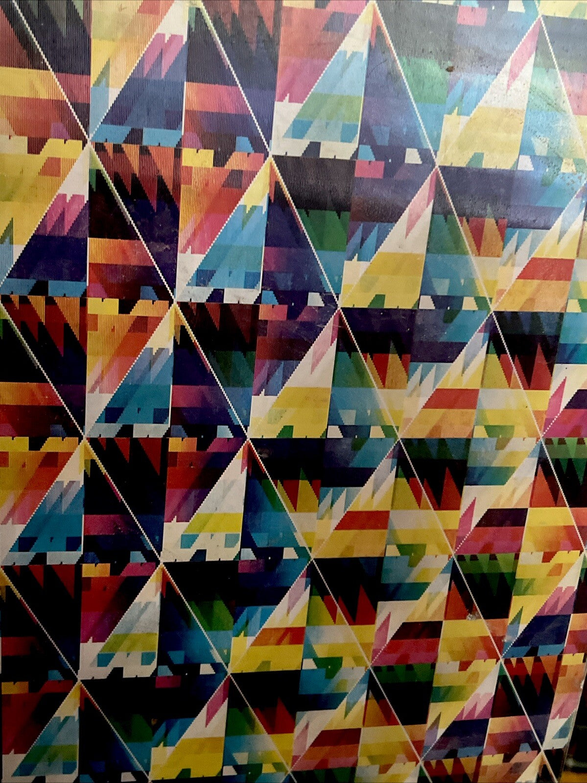1960s Vari Vue psychedelic geometrical moving motion art 14x16 - photo 2