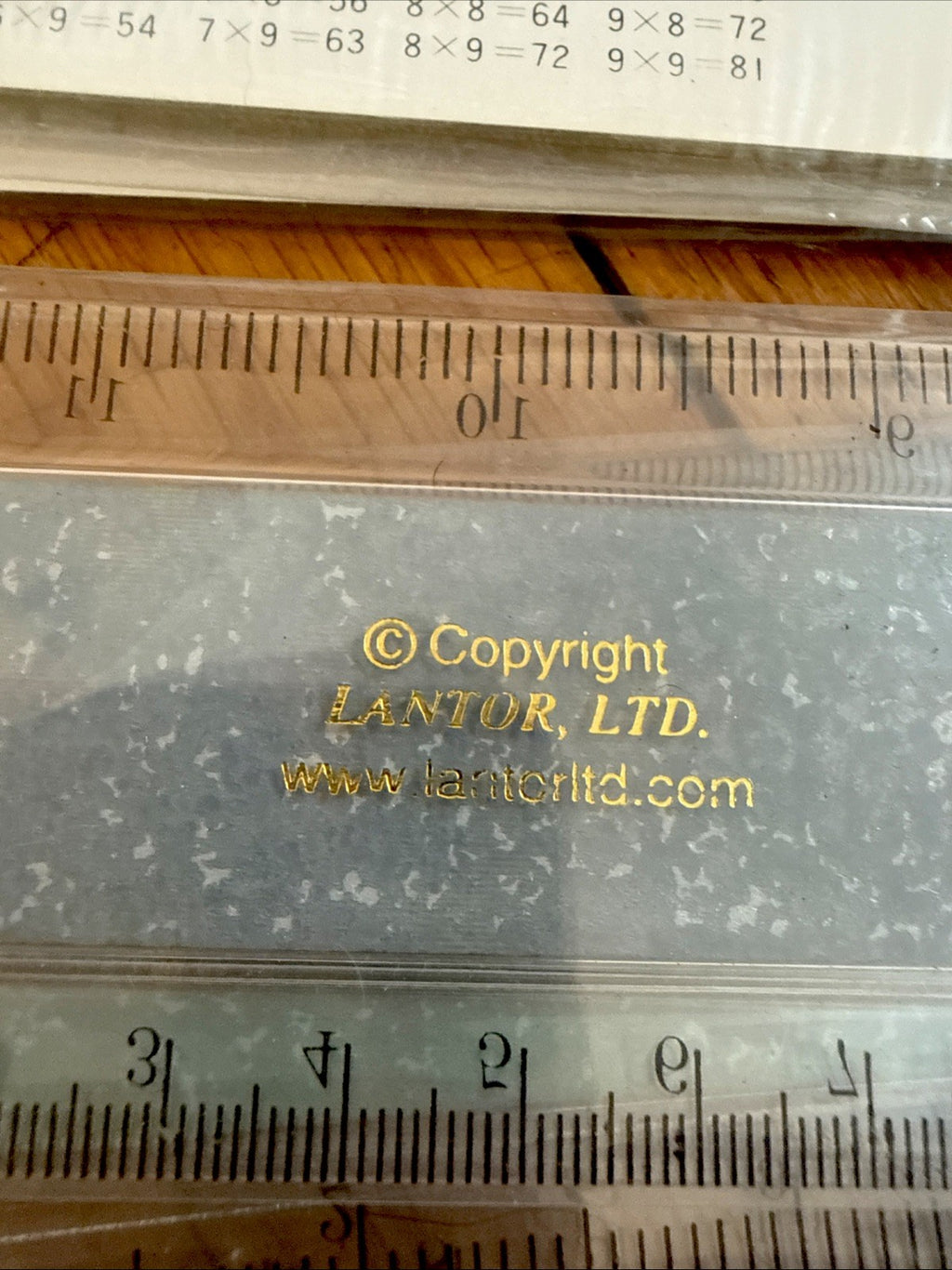 Vintage 3D lenticular 12 inch rulers Lantor OTC new in package - photo 12