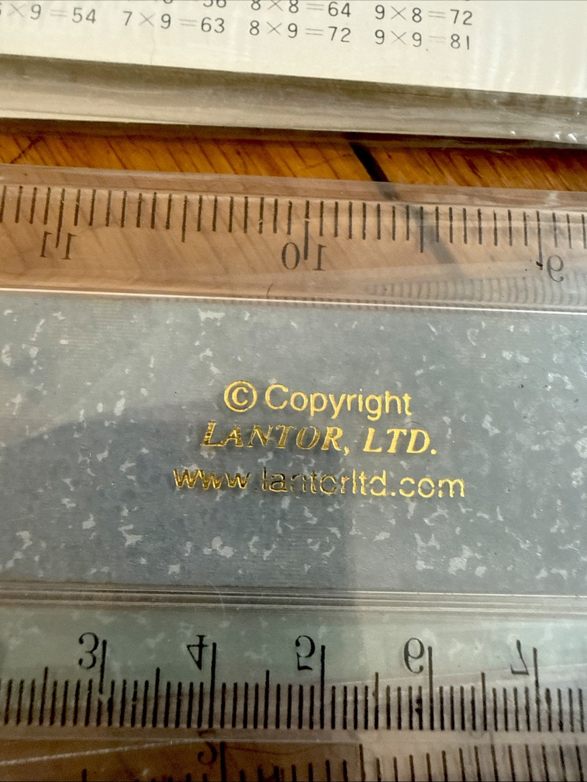 Vintage 3D lenticular 12 inch rulers Lantor OTC new in package - photo 12