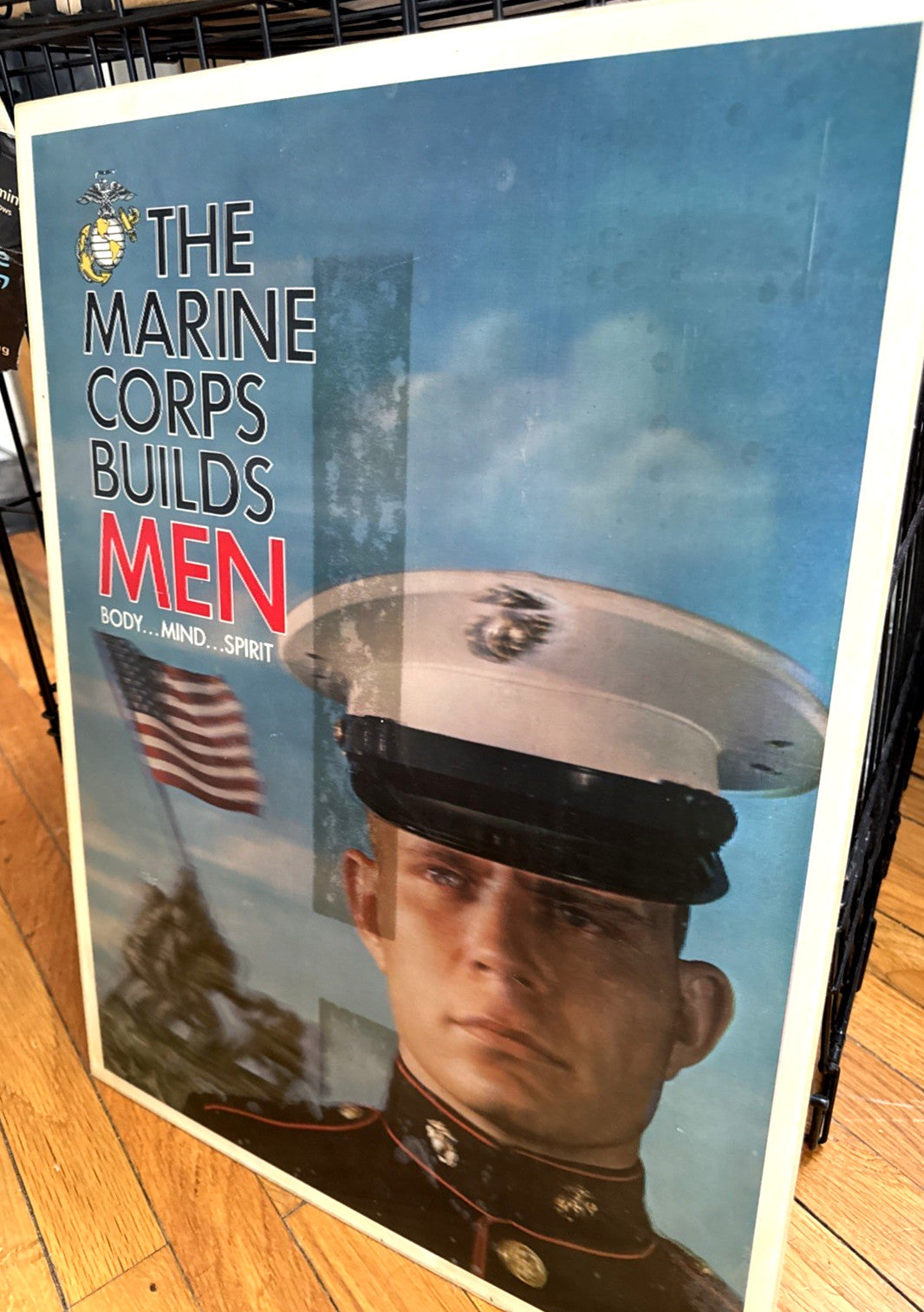 VARI VUE LENTICULAR IWO JIMA MARINE CORPS RECRUITMENT UNUSED DISPLAY - photo 3