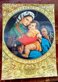Vintage Toppan Japan 3D lenticular Madonna and child picture