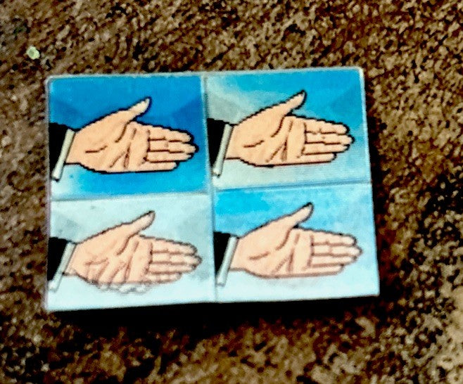 1960s Vari-Vue handshake uncut mini flicker ring inserts - photo 2