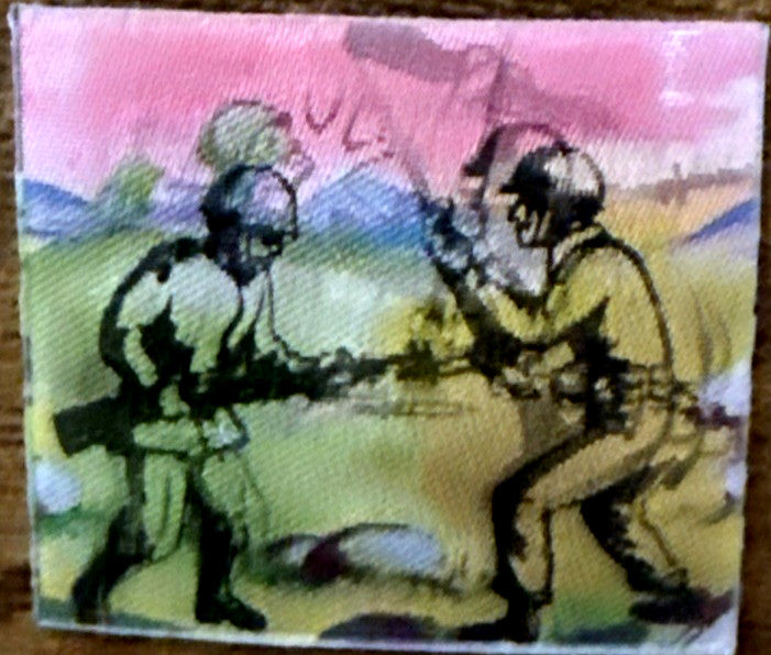1960S VARI VUE MIO RARE WAR BATTLE SCENE SET OF 6 TILES FLICKERS LENTICULAR - photo 2
