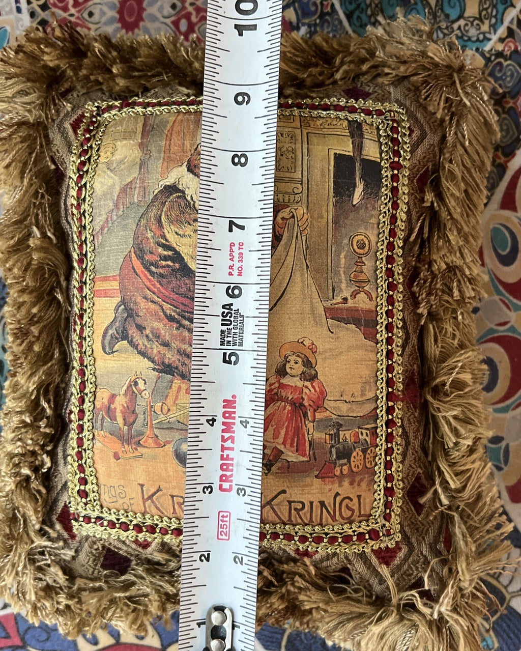 Pulvermacher Designs NY luxury Christmas pillows Kriss Kringle Santa - photo 10
