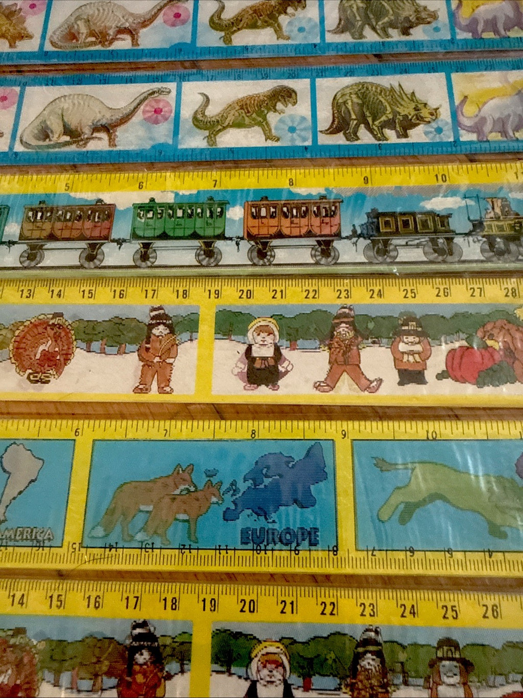 Vintage 3D lenticular 12 inch rulers Lantor OTC new in package - photo 8