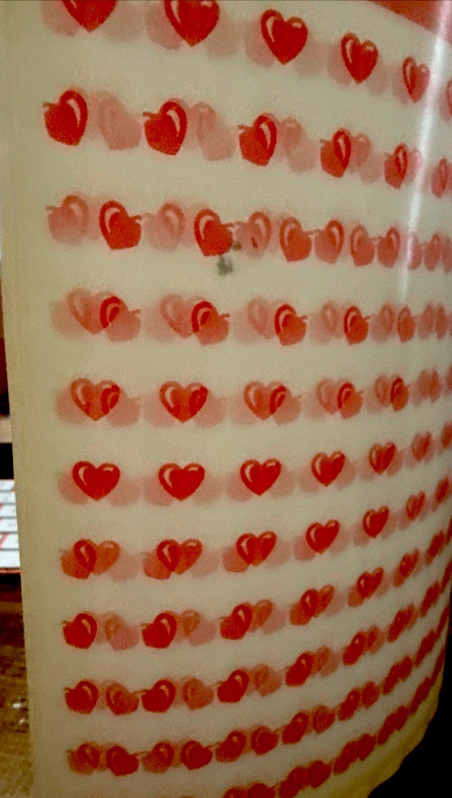 Vintage Vari-Vue lenticular full uncut sheet moving hearts - photo 4