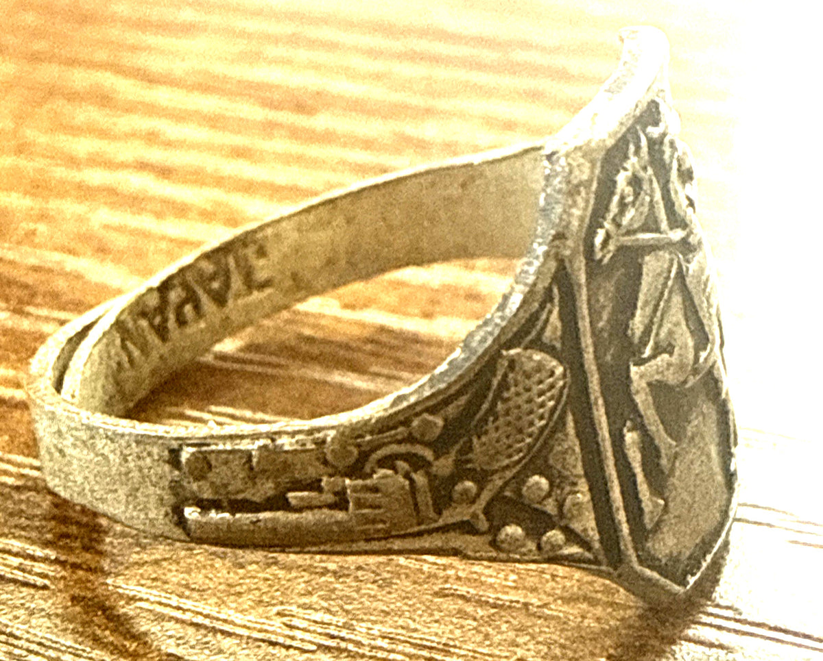 Lot Of 2-1950s roy rogers on horse ring western (Silver & Gold Plated) - photo 2