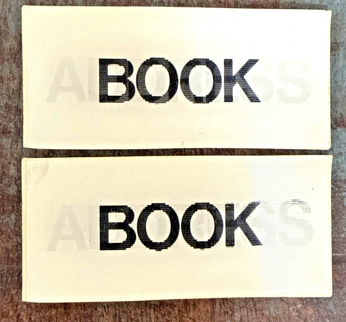 Lot of 2 Vtg Rare Vari Vue Lenticular Flickers Moving Motion ADDRESS TO BOOKS - photo 2
