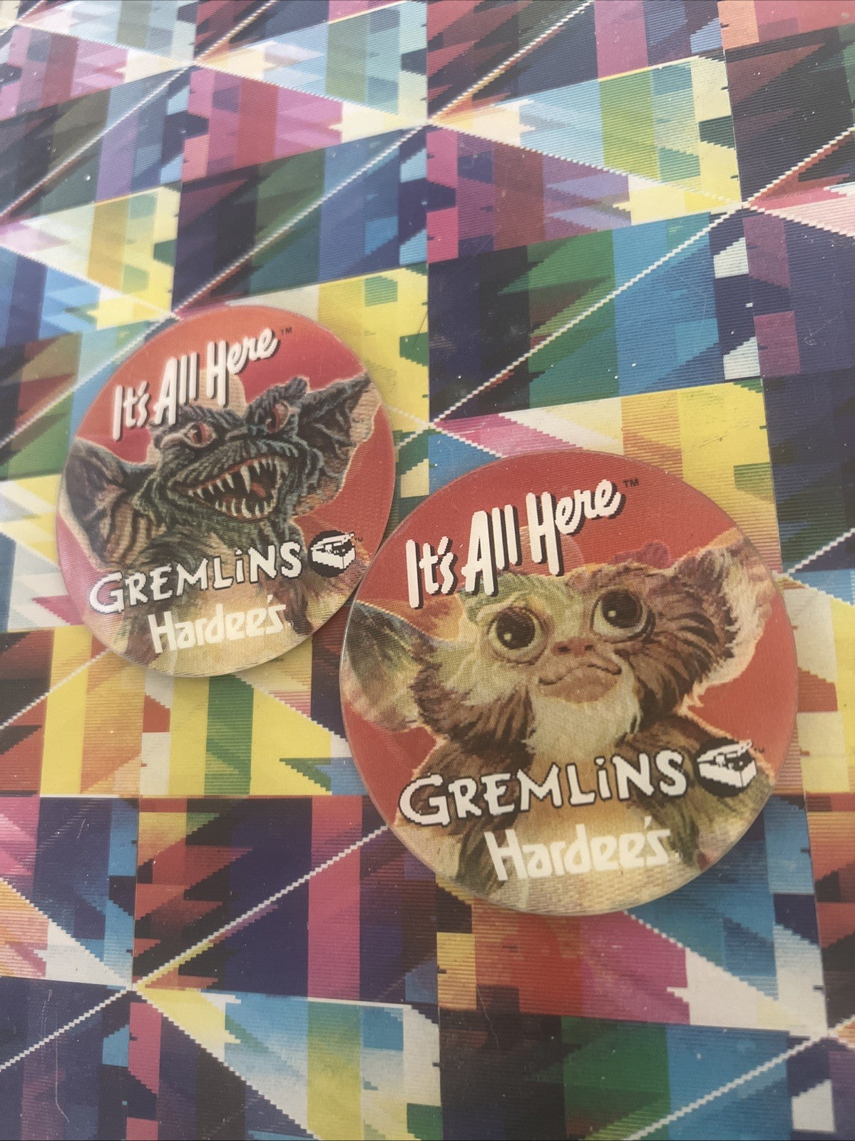 Gremlins Hardee's promotional employee premium Vari-Vue pin - photo 4