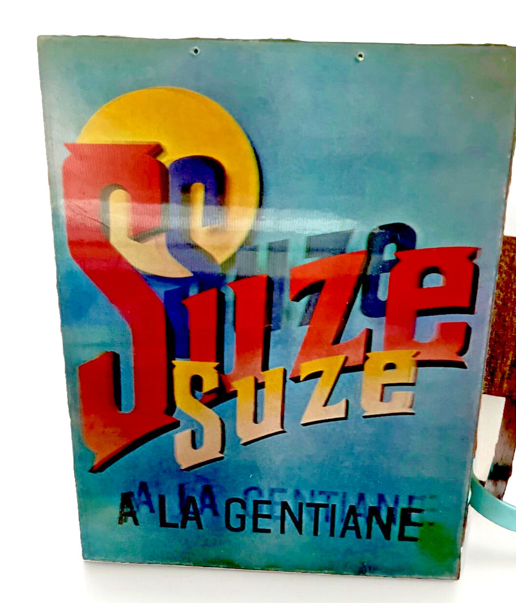 1960s French liqueur Suze a la Gentiane Vari-Vue 3D sign Picasso - photo 2