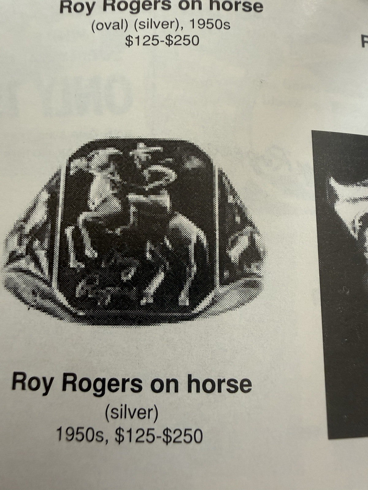LOT OF 12 1950s roy rogers on horse ring western NOS - photo 2