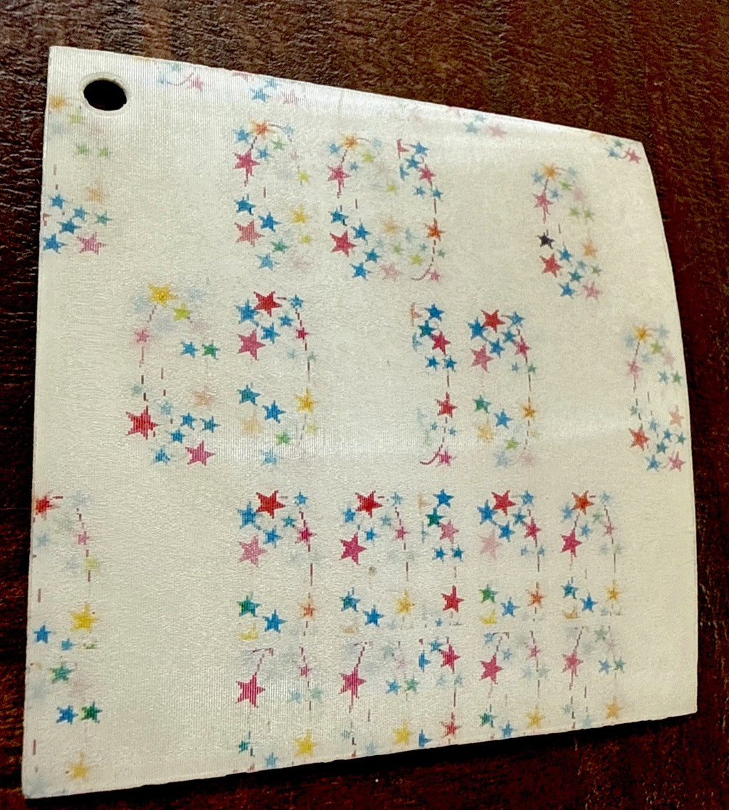 1967 Vari-Vue moving motion stars salesman sample keychain