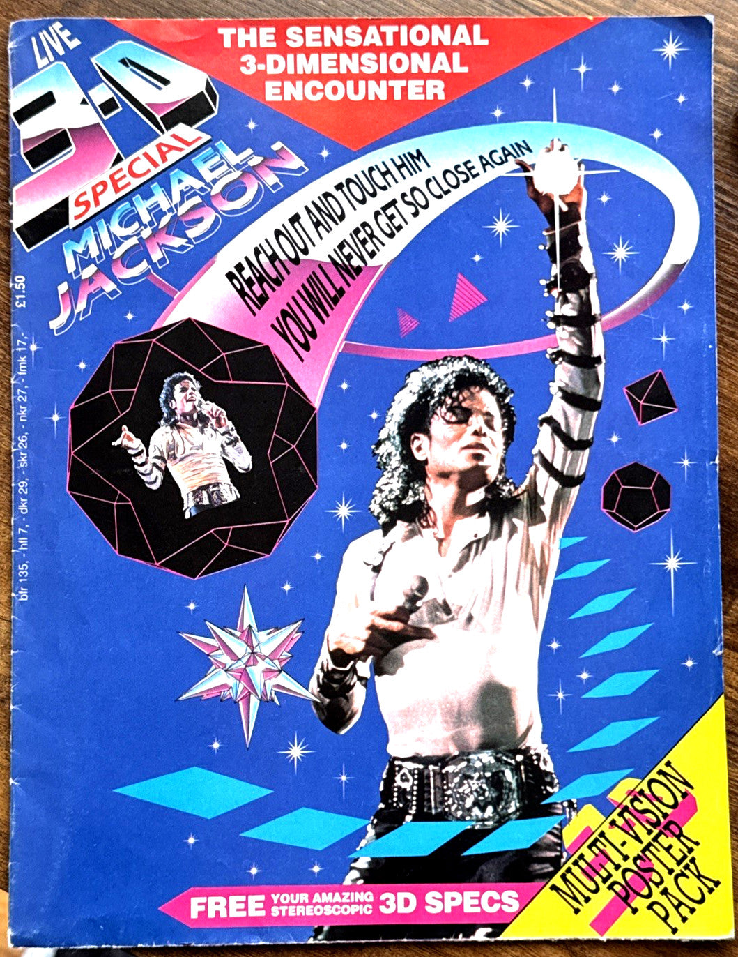 Michael Jackson The Sensational 3D Encounter poster magazine