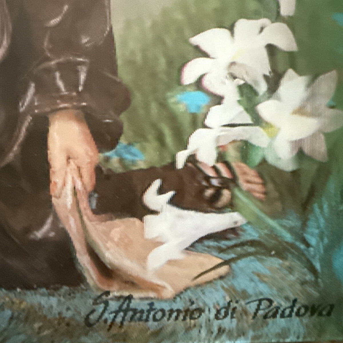 Vintage German Toppan lenticular S. Antonio with beggar - photo 3